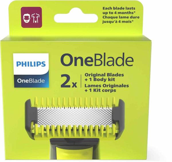 Philips QP620/ 50 OneBlade náhradní břity na tvář a tělo + hřeben na tělo1