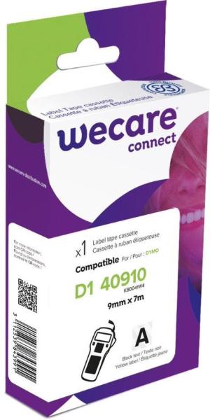 WECARE ARMOR páska kompatibilná s DYMO S0720670, Black/ Transparent, 9MM*7M