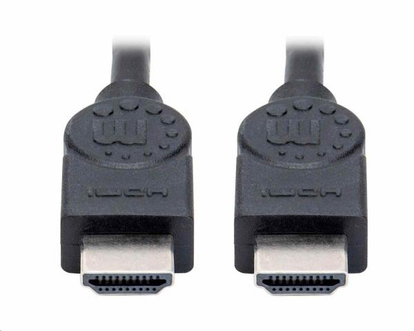 Manhattan HDMI kábel,  ARC,  3D,  4K@30Hz,  tienený,  1.5 m,  čierna2