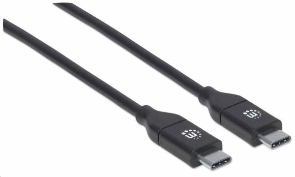 Kábel Manhattan USB-C,  USB 2.0,  samec na samca,  480 Mb/ s,  5 A,  2 m,  čierna4