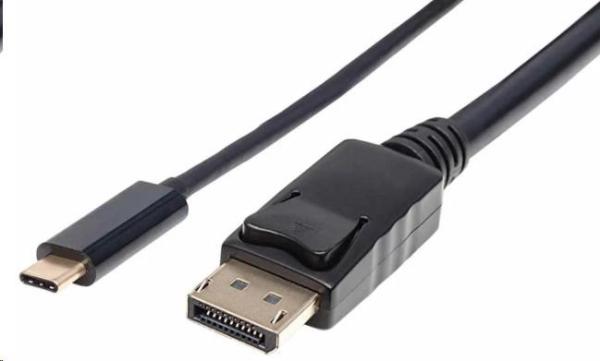 Kábel Manhattan USB-C na DisplayPort,  2 m,  čierny