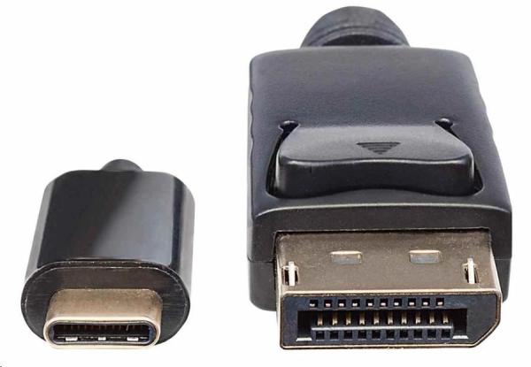 Kábel Manhattan USB-C na DisplayPort,  2 m,  čierny2