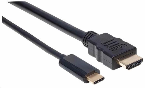 Manhattan kábel USB-C na HDMI,  2 m,  čierny1