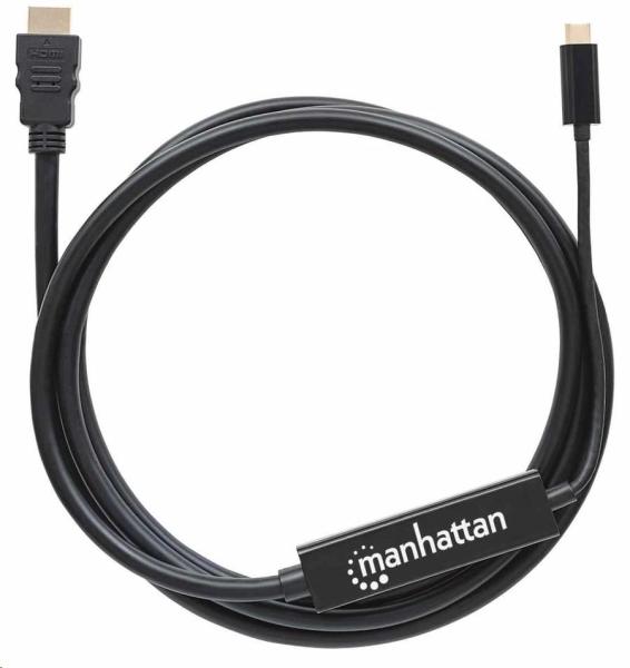 Manhattan kábel USB-C na HDMI,  2 m,  čierny4