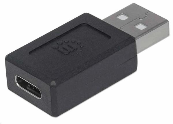 Adaptér Manhattan USB,  USB-C 2.0 samica na USB-A samec,  čierna3