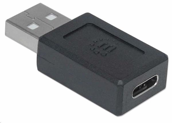 Adaptér Manhattan USB,  USB-C 2.0 samica na USB-A samec,  čierna4