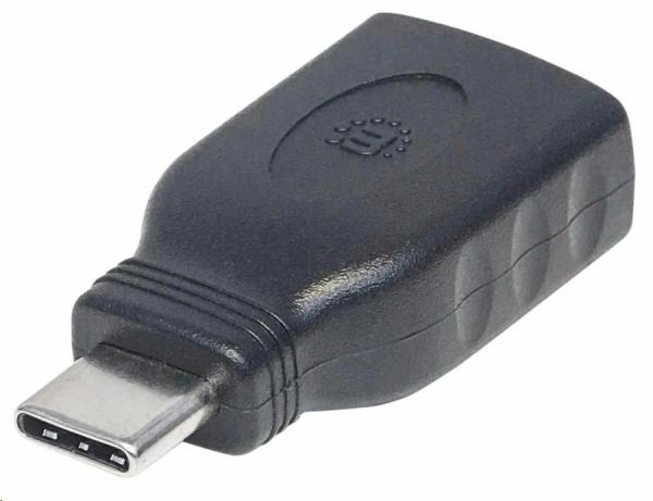 Adaptér Manhattan USB,  USB 3.1 Gen 1,  USB-C samec na USB-A samica,  5 Gb/ s,  čierna
