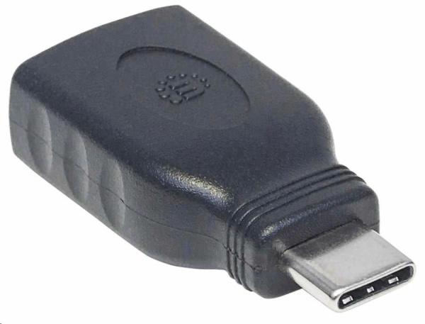 Adaptér Manhattan USB,  USB 3.1 Gen 1,  USB-C samec na USB-A samica,  5 Gb/ s,  čierna1