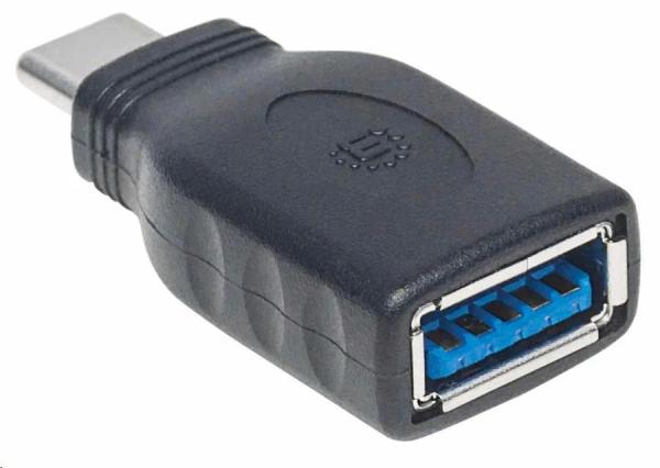 Adaptér Manhattan USB,  USB 3.1 Gen 1,  USB-C samec na USB-A samica,  5 Gb/ s,  čierna4