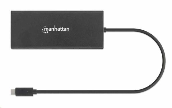 Adaptér Manhattan USB-C na duálny multiport HDMI,  USB 3.2 Gen 1,  čierna4