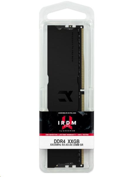 DDR4 32GB 3600MHz CL18 DR DIMM (sada 2x16GB) GOODRAM IRDM PRO,  hlboká čierna2