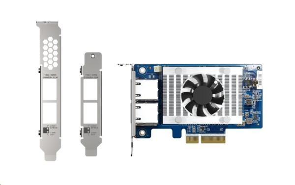 QNAP QXG-10G2T-X710 - dvojportová rozširujúca 10GbE (Intel X710) karta pre PC aj QNAP NAS1