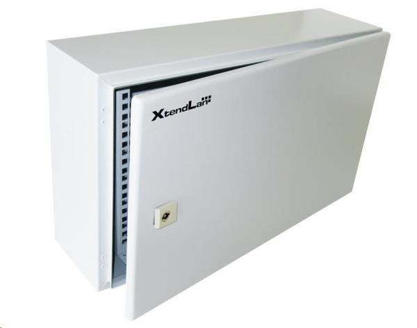 XtendLan 19" venkovní vodotěsný rozvaděč 6U 22U 600x360,  krytí IP55,  nosnost 65kg,  šedý1