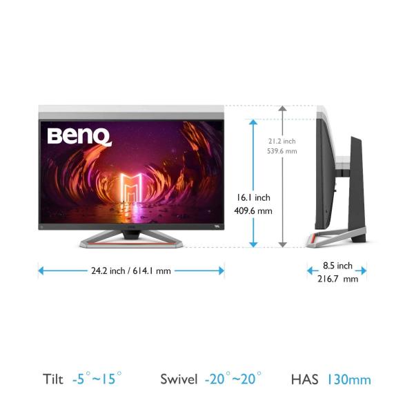 BENQ MT EX2710S IPS 27" 1920x1080,  400 nitov,  1000:1 ,  1 ms (MRPT), HDMI/ DP,  VESA:, kábel:HDMI 1.4.Grey6