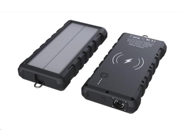 Viking solární outdoorová powerbanka W24W 24000 mAh,  bezdrátové nabíjení2