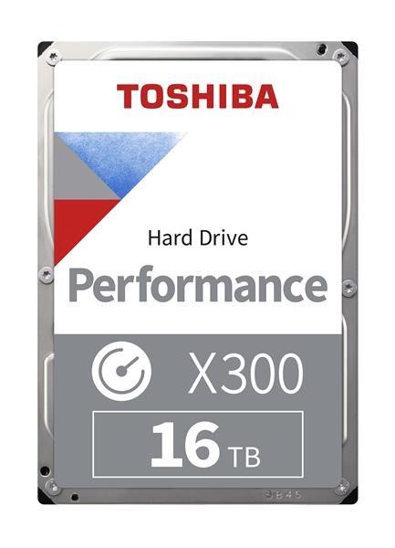 TOSHIBA HDD X300 16TB, SATA III, 7200 otáčok za minútu, 512 MB cache, 3,5", BULK