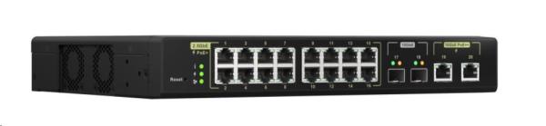QNAP switch QSW-M2116P-2T2S (16x2, 5GbE, 2x10SFP+, 2x10GbE, 16xPoE+, 2xPoE++, 280W)1
