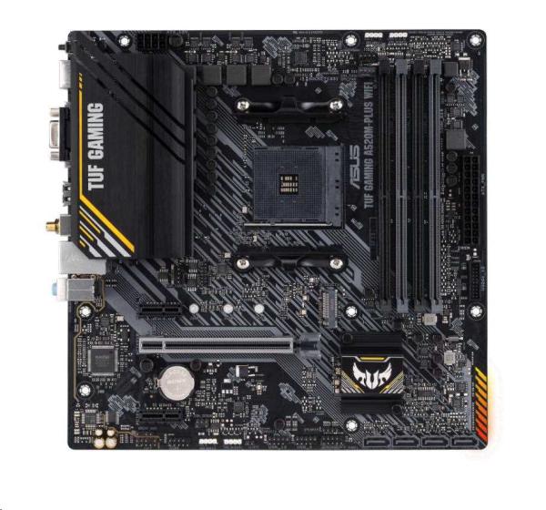 ASUS MB Sc AM4 TUF GAMING A520M-PLUS WIFI,  AMD A520,  4xDDR4,  1xDP,  1xHDMI,  VGA,  WI-FI,  mATX1