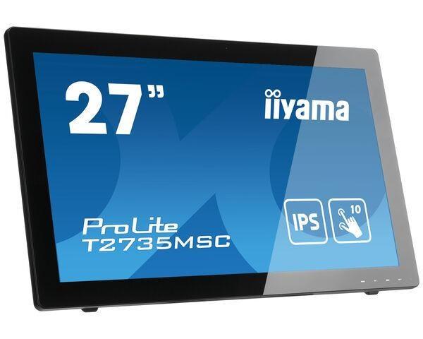 iiyama ProLite T2735MSC-B3,  68, 6 cm (27""),  kapacitná projekcia,  10 TP,  Full HD,  čierna