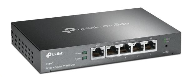 TP-Link ER605 OMADA VPN router (2xGbELAN,  1xGbEWAN,  2xGbELAN/ WAN,  1xUSB2.0)2