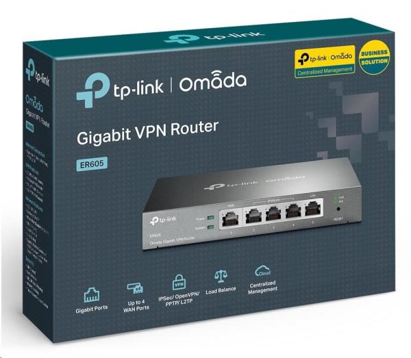 TP-Link ER605 OMADA VPN router (2xGbELAN,  1xGbEWAN,  2xGbELAN/ WAN,  1xUSB2.0)8