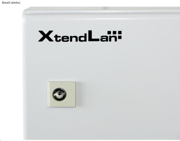 XtendLan 19" venkovní vodotěsný rozvaděč 17U 760x210,  krytí IP55,  nosnost 65kg,  šedý4