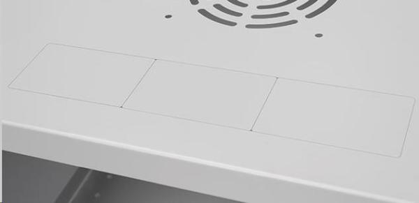 LEXI-Net 19" nástěnný rozvaděč Basic 6U 520x450, plechové dveře, bez zad, rozložený, šedý2