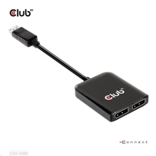 Club3D Hub MST USB-C na DisplayPort,  4K60Hz (M/ F)3