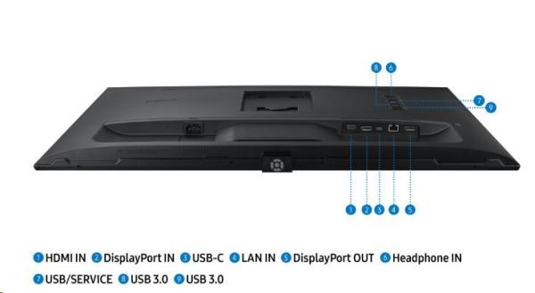 Samsung MT LCD LED monitor 32" ViewFinity 32A600UUUXEN-Flat,VA,2560x1440,5ms,75Hz,HDMI,DisplayPort,USB.C11