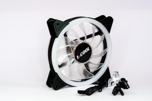 1stCOOL Fan KIT AURA EVO 1 ARGB,  3x Dual Ring fan + ARGB Nano controller6