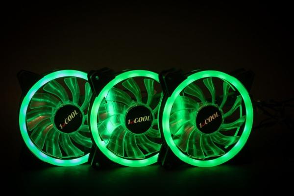 1stCOOL Fan KIT AURA EVO 1 ARGB,  3x Dual Ring fan + ARGB Nano controller3