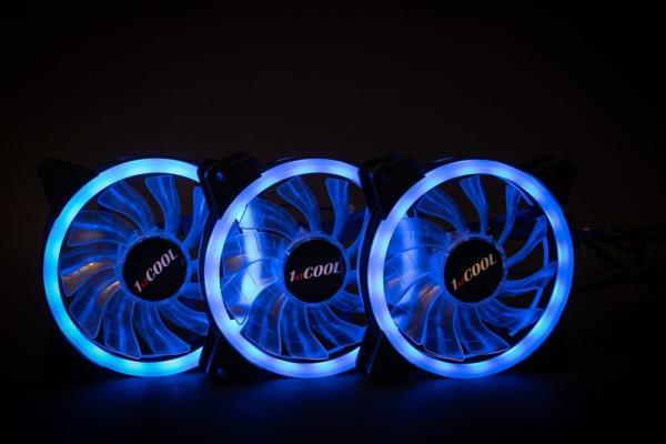 1stCOOL Fan KIT AURA EVO 1 ARGB,  3x Dual Ring fan + ARGB Nano controller5