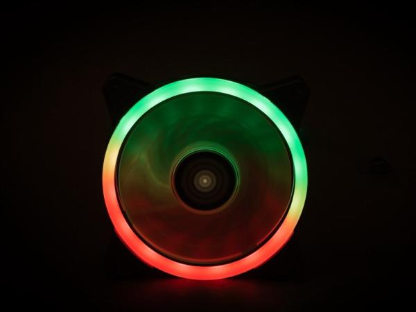 1stCOOL Ventilátor AURA EVO Dual Ring ARGB 12cm0