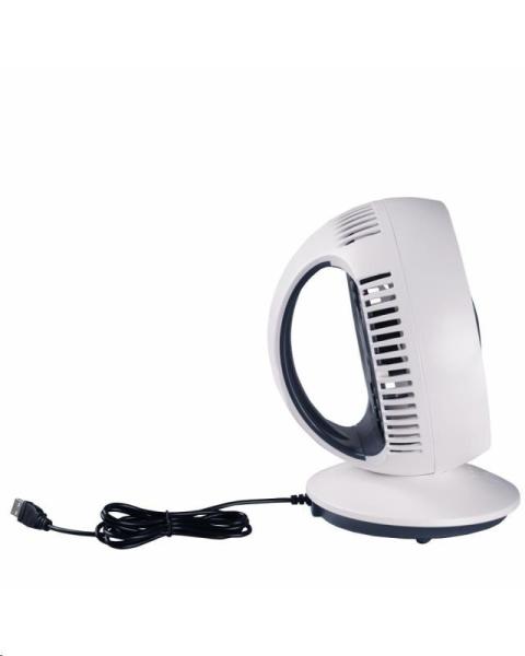 Orava SF-5 mini stolní ventilátor,  4 W,  oscilace,  USB nabíjení,  3 rychlosti,  průměr 15 cm2