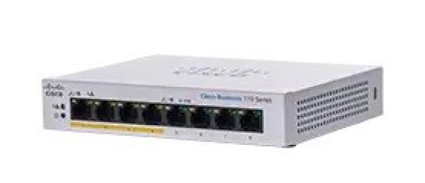 Cisco switch CBS110-8PP-D (8xGbE,  4xPoE+,  32W,  fanless)