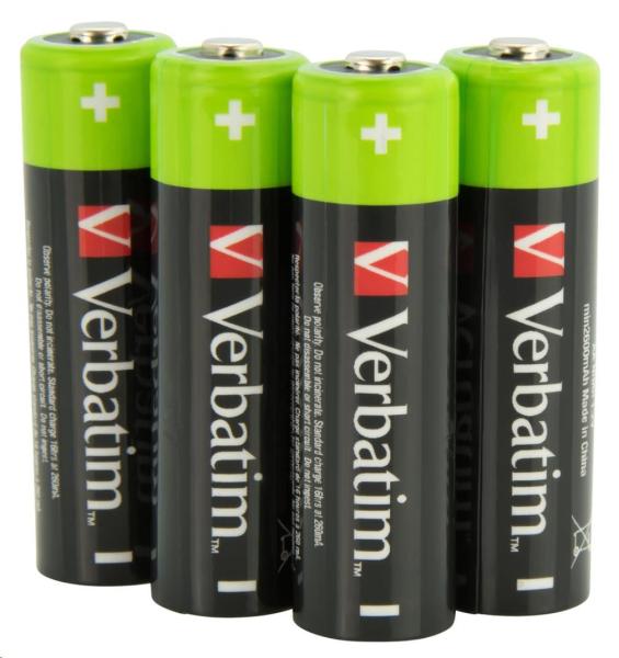 VERBATIM Nabíjecí baterie AA Premium 4-Pack  2600 mAh0