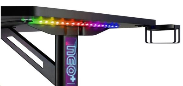 CONNECT IT NEO+ herní stůl s RGB podsvícením,  černá7