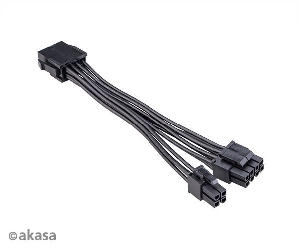 Kábel napájacieho adaptéra AKASA 8-pin na 8+4-pin4