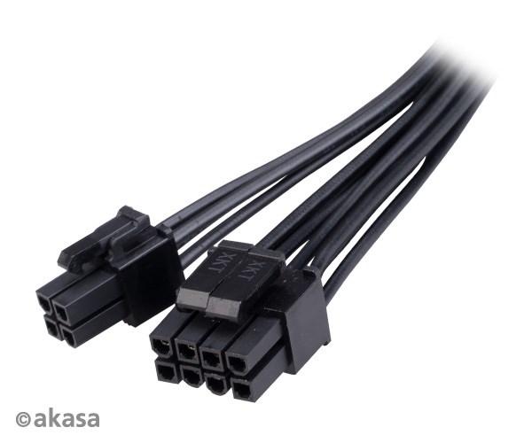 Kábel napájacieho adaptéra AKASA 8-pin na 8+4-pin5