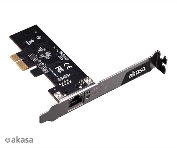Sieťová karta AKASA,  2.5 Gigabitová sieťová karta PCIe2
