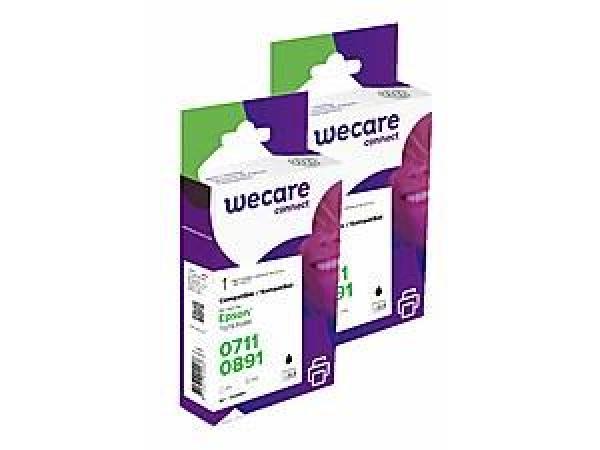 WECARE Armor kazeta pre EPSON Stylus D78/ DX4000 (T071140), sada čierna, 2x9ml