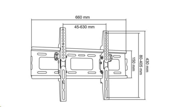 Držák na televizi sklopný Fiber Mounts M5C651