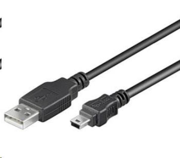 Kábel USB PREMIUMCORD 2.0,  A-B mini,  5-pin,  2m