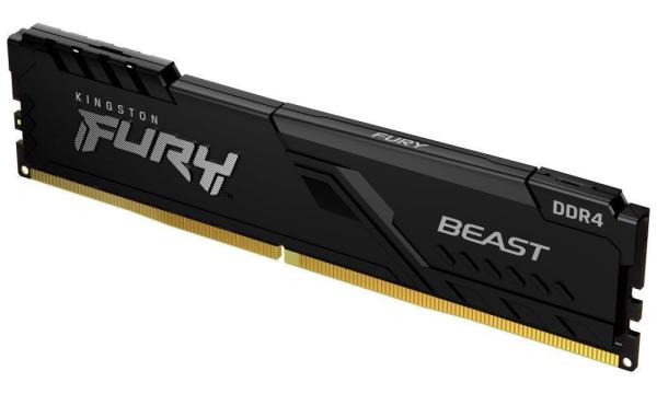 KINGSTON DIMM DDR4 16GB 2666MT/ s CL16 1Gx8 FURY Beast Černá1