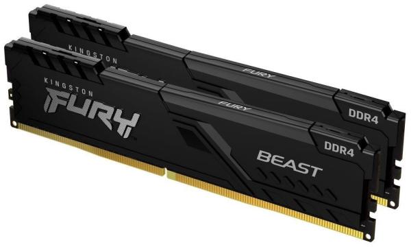 KINGSTON DIMM DDR4 8GB (Kit of 2) 3200MT/ s CL16 FURY Beast Černá