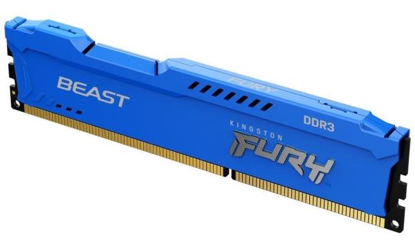 KINGSTON DIMM DDR3 4GB 1600MT/ s CL10 FURY Beast Modrá0