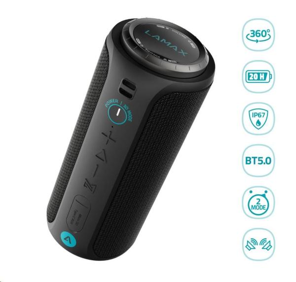 LAMAX Sounder2 Max Bluetooth reproduktor0