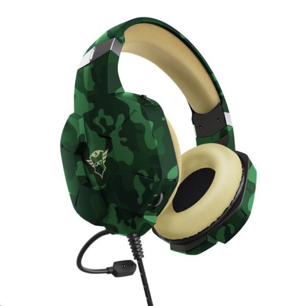 TRUST sluchátka GXT 323C Carus Gaming Headset,  jungle camo2