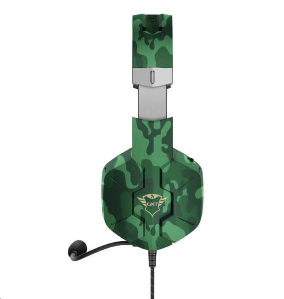 TRUST sluchátka GXT 323C Carus Gaming Headset,  jungle camo4