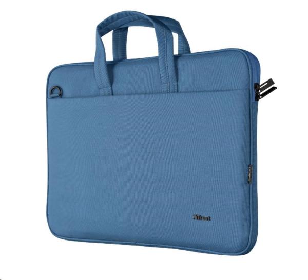 TRUST Taška na notebook 16" Bologna Slim Laptop Bag Eco, modrá